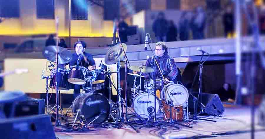 two drummers