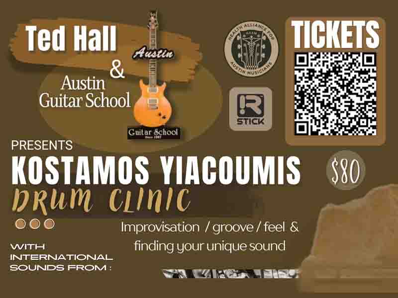 Drum Clinic Kostamos Μουσική Ακαδημία Ted Hall 11 Δεκεμβρίου